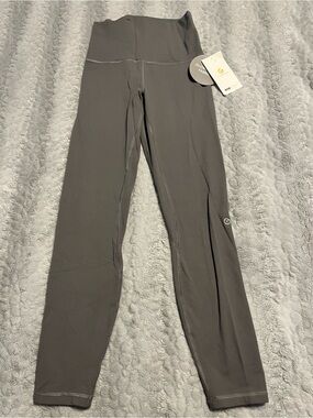 Grey Crop Athletic Leggings